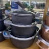 ins grey matte cookware, stainless steel products, kitchen and bathroom utensils details Picture